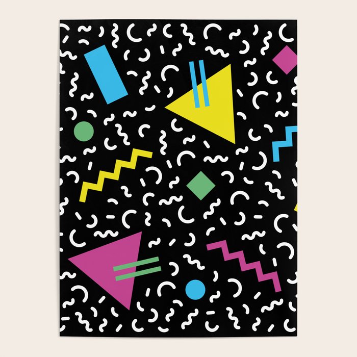 Memphis pattern 66 - 80s / 90s Retro Poster Gallery Image 4