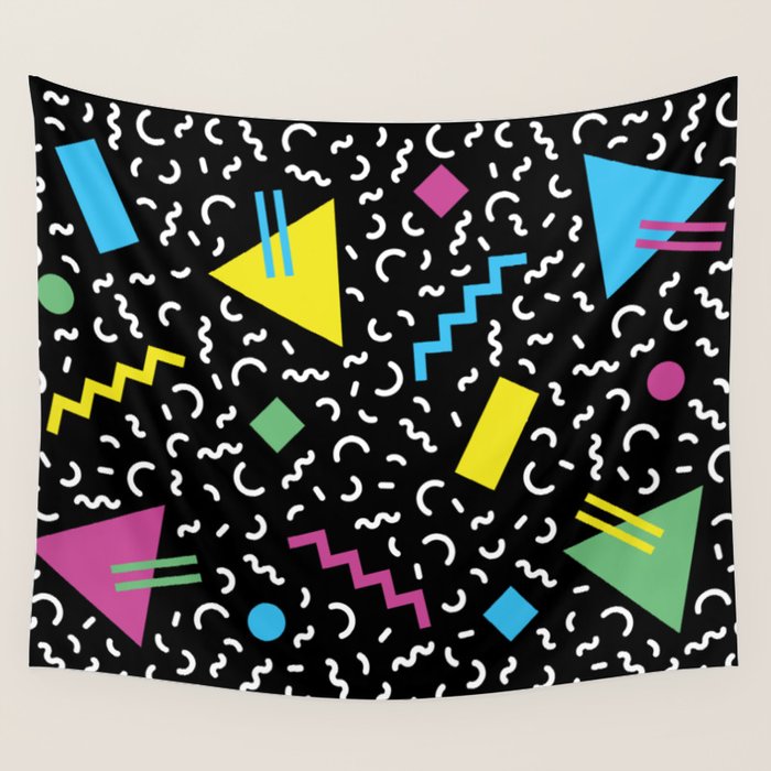 Memphis pattern 66 - 80s / 90s Retro Wall Tapestry Gallery Image 4