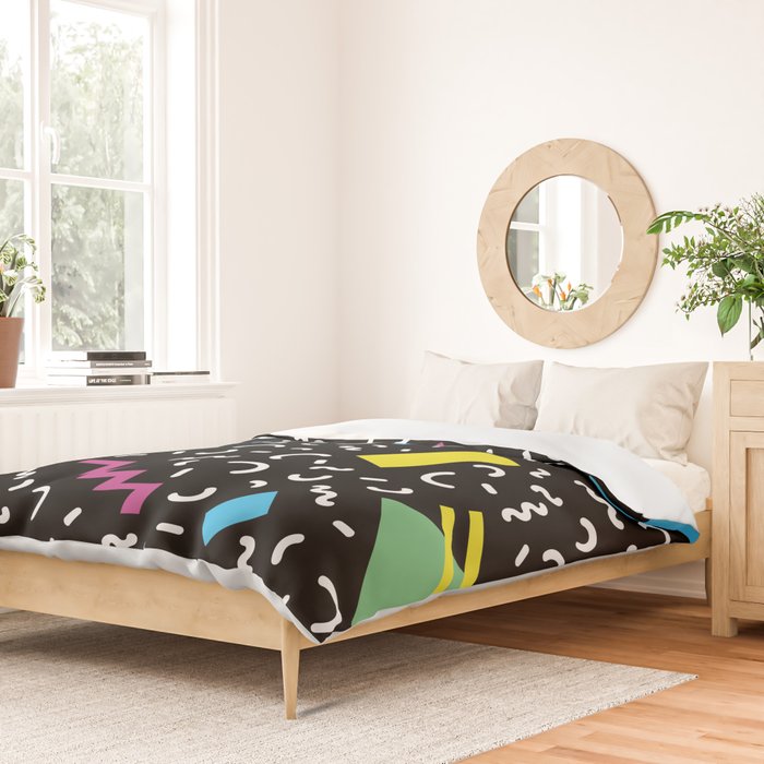 Memphis pattern 66 - 80s / 90s Retro Duvet Cover Gallery Image 2
