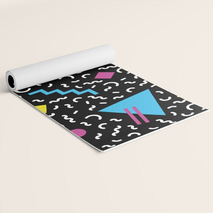 Memphis pattern 66 - 80s / 90s Retro Yoga Mat Gallery Image 2