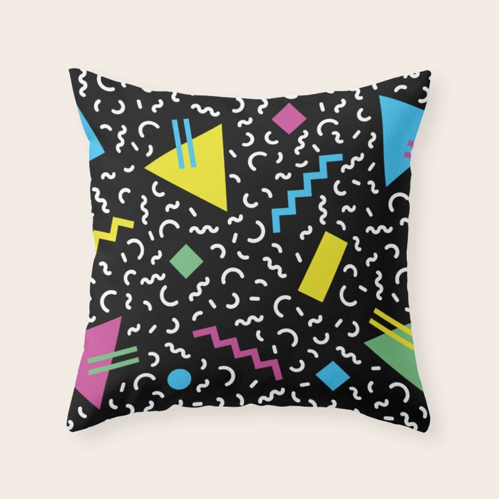Memphis pattern 66 - 80s / 90s Retro Throw Pillow Gallery Image 6