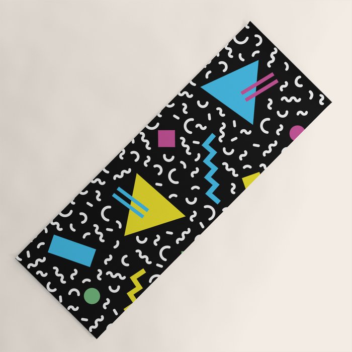Memphis pattern 66 - 80s / 90s Retro Yoga Mat Gallery Image 1