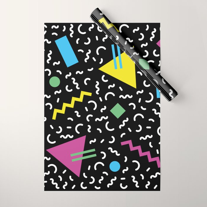 Memphis pattern 66 - 80s / 90s Retro Wrapping Paper Gallery Image 1