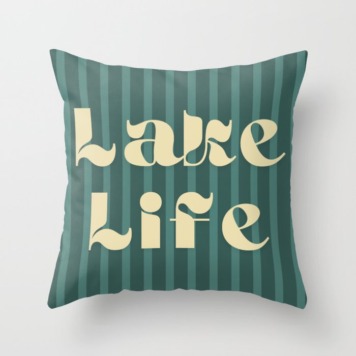 Lake Life Throw Pillow Gallery Image 6
