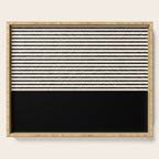 Texture - Black Stripes Blocks Serving Tray Gallery Image 1