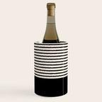 Texture - Black Stripes Blocks Wine Chiller Gallery Image 2