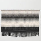 Texture - Black Stripes Blocks Wall Hanging Gallery Image 1