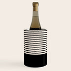 Texture - Black Stripes Blocks Wine Chiller Gallery Image 3