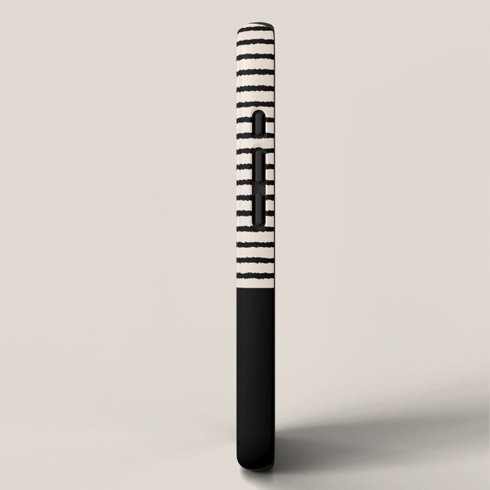 Texture - Black Stripes Blocks iPhone Case Gallery Image 2