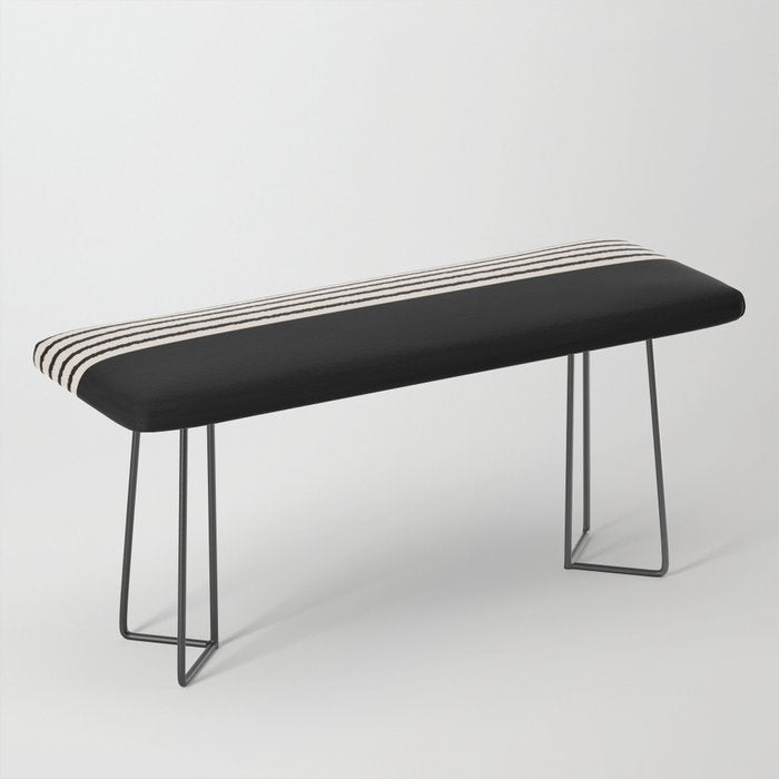 Texture - Black Stripes Blocks Bench Gallery Image 1