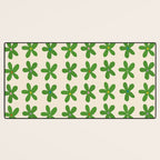 Green Flowers Desk Mat Gallery Image 3