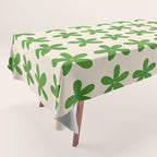 Green Flowers Tablecloth Gallery Image 1