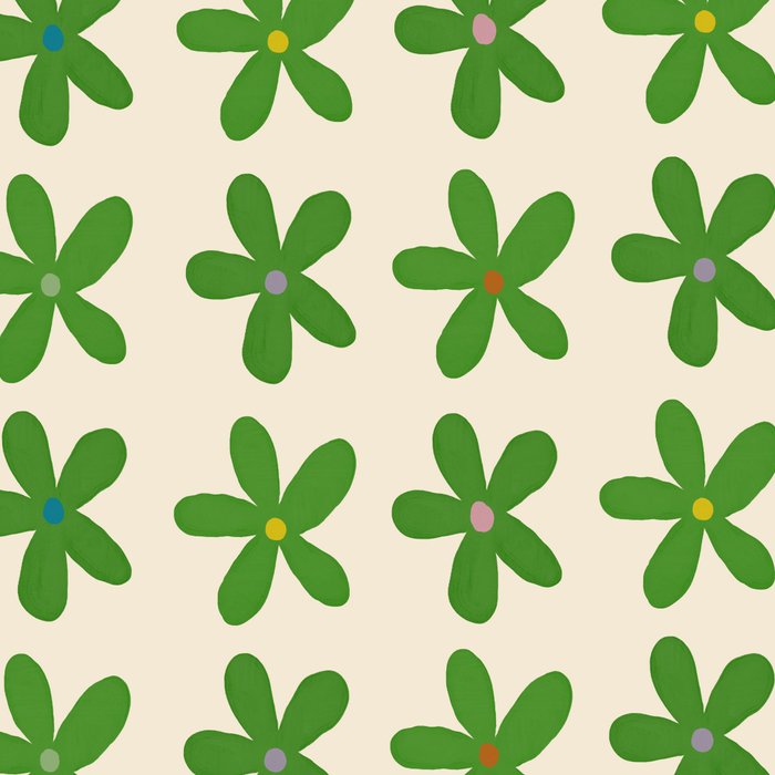 Green Flowers Coffee Mug Gallery Image 2