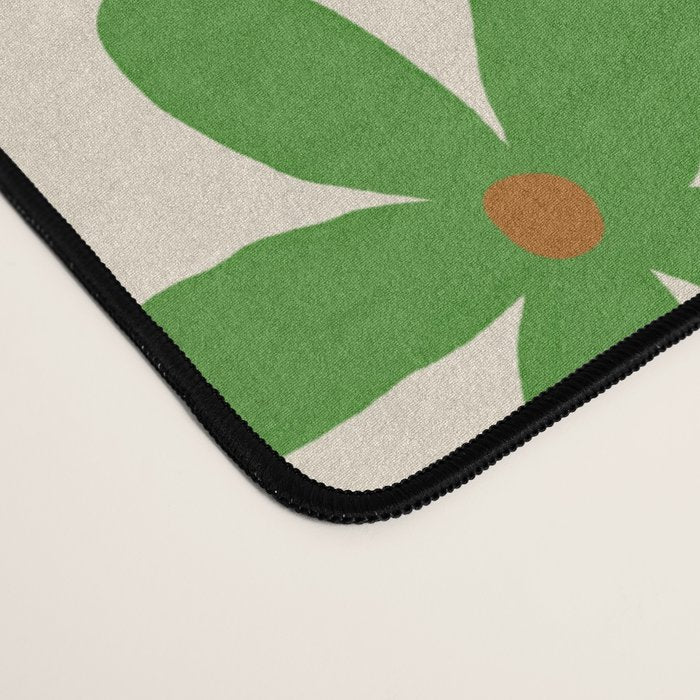 Green Flowers Desk Mat Gallery Image 4