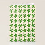 Green Flowers Stationery Card Gallery Image 2