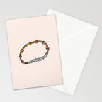 Aquarius Friendship Bracelet Stationery Card Gallery Image 2