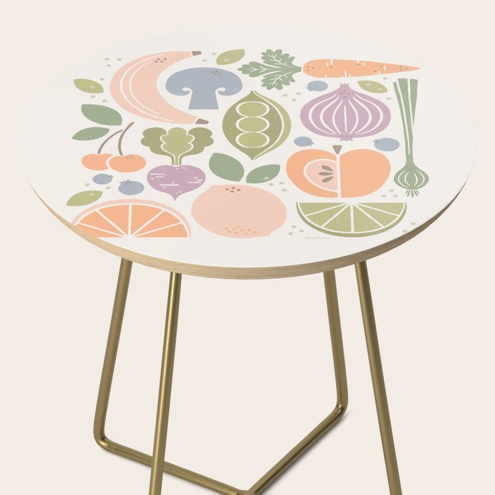 Fruits and Veggies 2025 Calendar Pastel Side Table Gallery Image 2