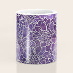 Dahlia Flower Pattern 3 Coffee Mug Gallery Image 4