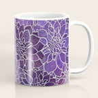 Dahlia Flower Pattern 3 Coffee Mug Gallery Image 1