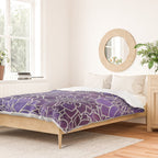 Dahlia Flower Pattern 3 Duvet Cover Gallery Image 2