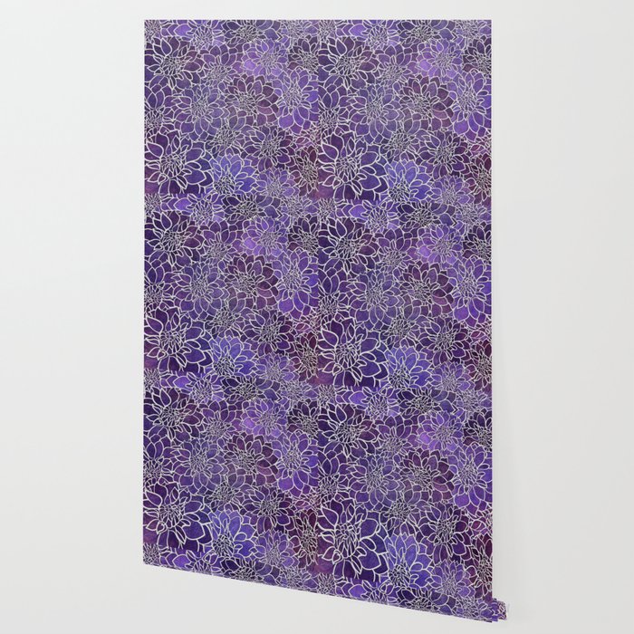 Dahlia Flower Pattern 3 Wallpaper Gallery Image 2