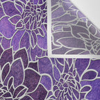 Dahlia Flower Pattern 3 Wall Tapestry Gallery Image 3