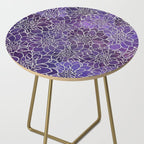 Dahlia Flower Pattern 3 Side Table Gallery Image 2