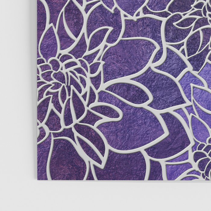 Dahlia Flower Pattern 3 Poster Gallery Image 3
