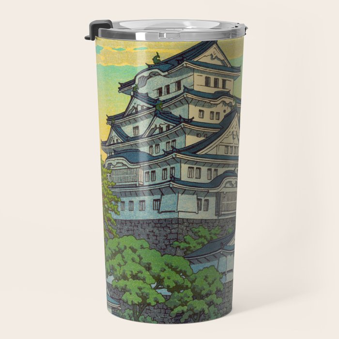 Kawase Hasui Vintage Japanese Woodblock Print Himeji Castle Travel Mug Gallery Image 3