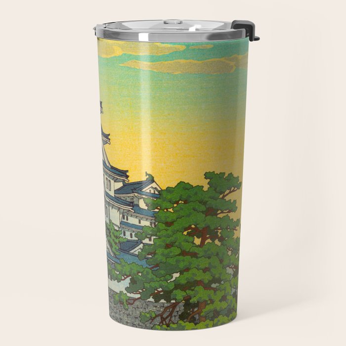 Kawase Hasui Vintage Japanese Woodblock Print Himeji Castle Travel Mug Gallery Image 2