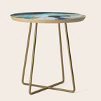 Aerial Ocean Abstract Side Table Gallery Image 1