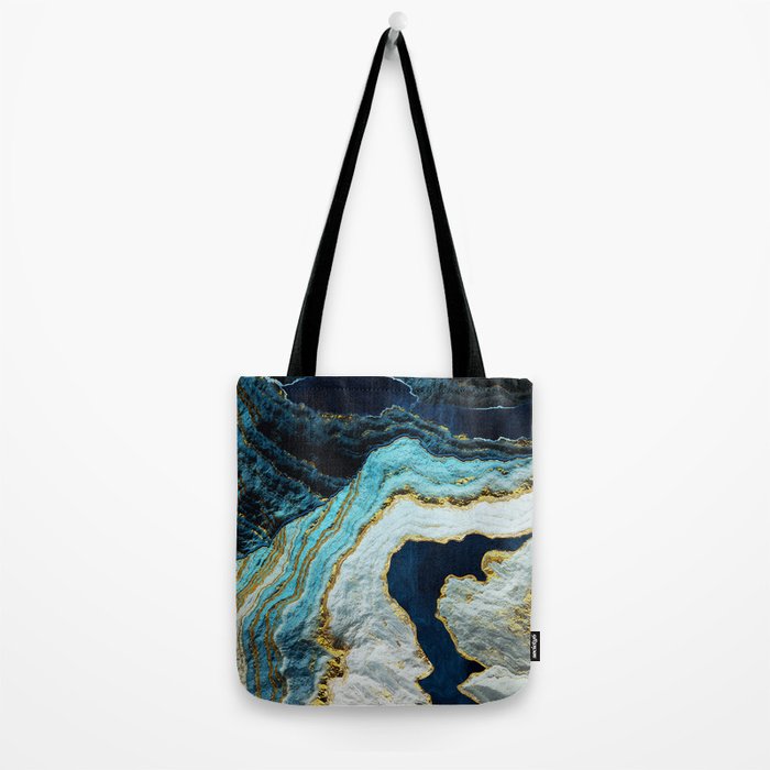 Aerial Ocean Abstract Tote Bag Gallery Image 2
