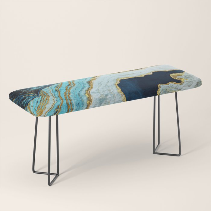 Aerial Ocean Abstract Bench Gallery Image 1