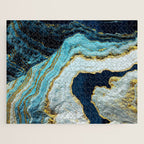 Aerial Ocean Abstract Jigsaw Puzzle Gallery Image 1