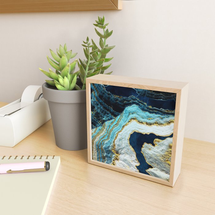 Aerial Ocean Abstract Mini Art Print Gallery Image 2