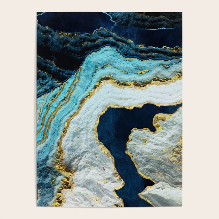 Aerial Ocean Abstract Poster Gallery Image 4