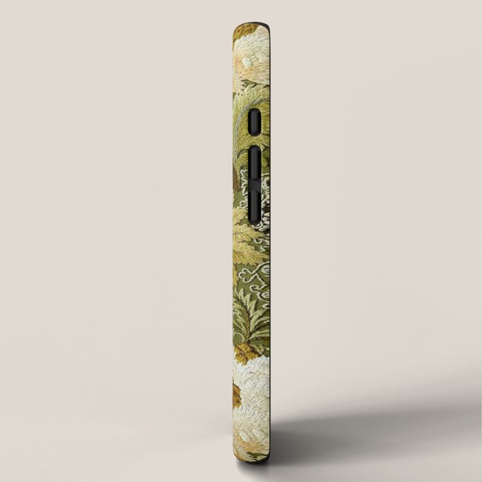 William Morris Vintage Silk Embroidery Floral  iPhone Case Gallery Image 2