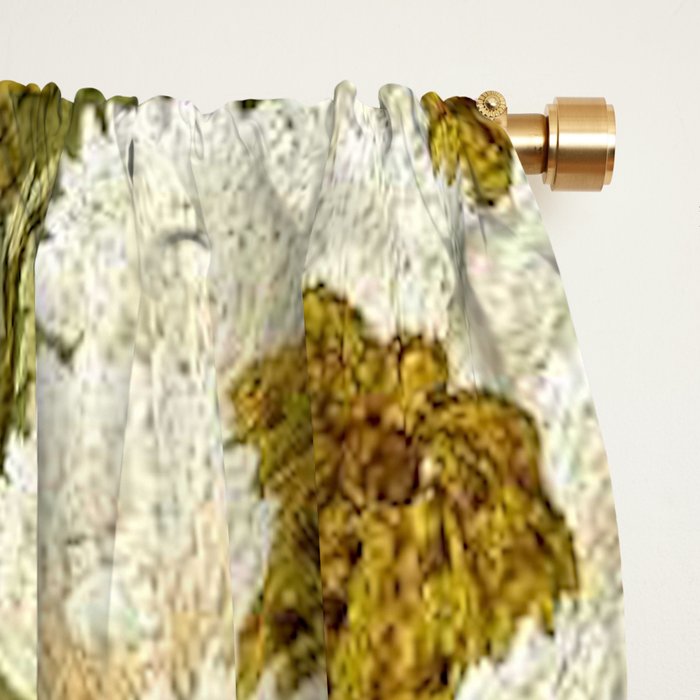 William Morris Vintage Silk Embroidery Floral  Window Curtain Gallery Image 2