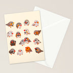 Zebra finch Stationery Card Gallery Image 2