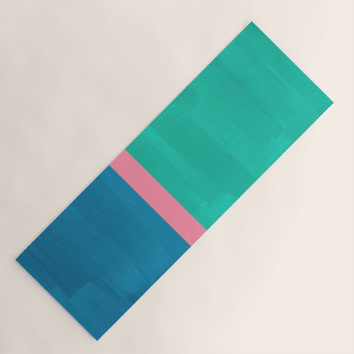 Teal Embrace Yoga Mat Gallery Image 1