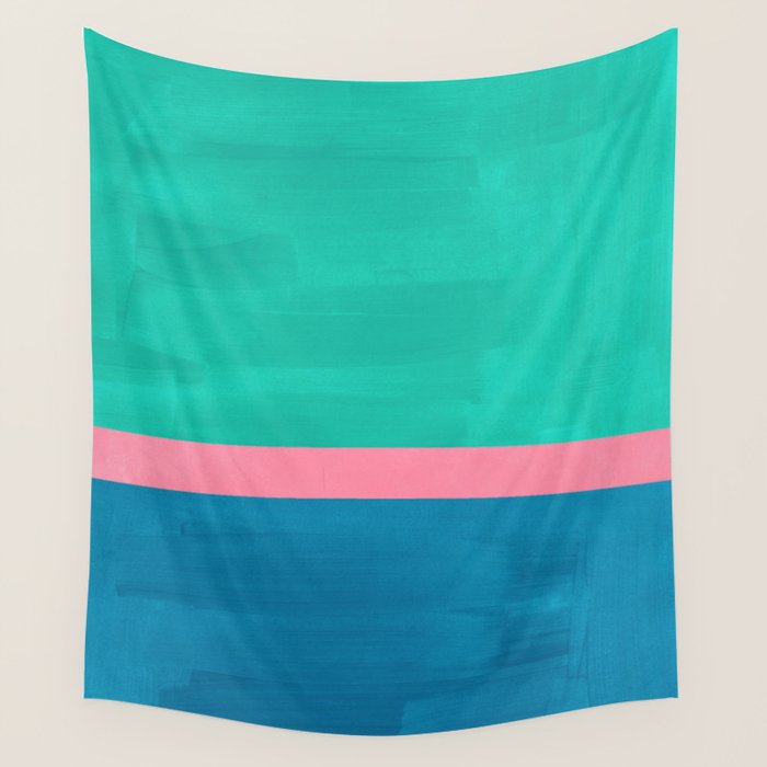 Teal Embrace Wall Tapestry Gallery Image 4