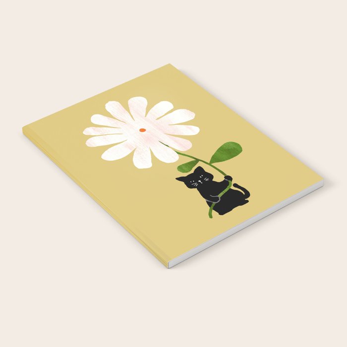 Cat with flower Notebook Gallery Image 1