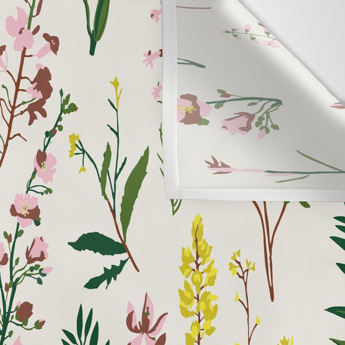 WILDFLOWER STUDY Wall Tapestry Gallery Image 3