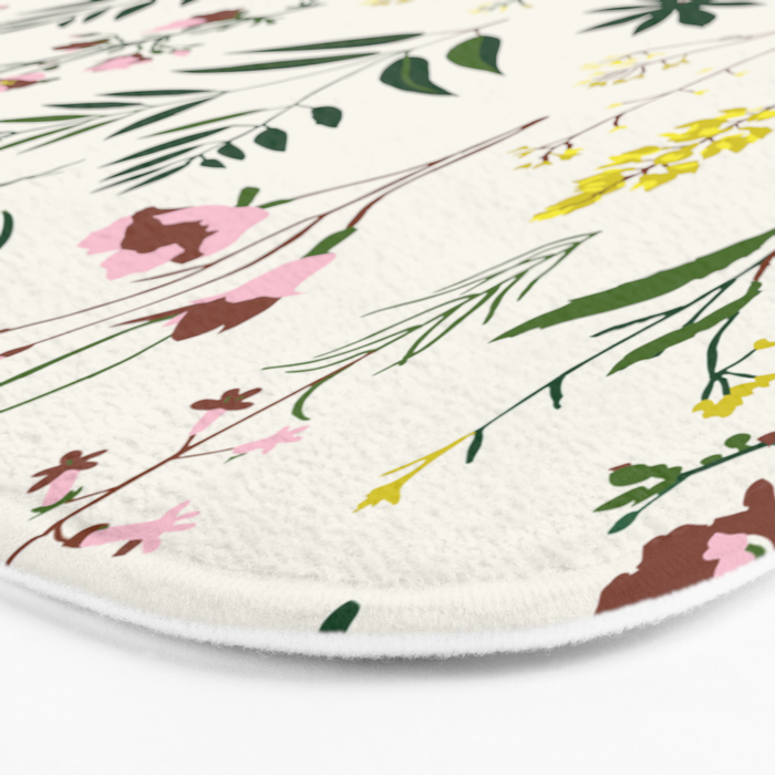 WILDFLOWER STUDY Bath Mat Gallery Image 3