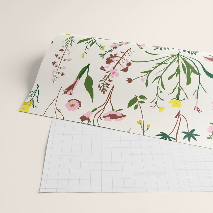 WILDFLOWER STUDY Wrapping Paper Gallery Image 2