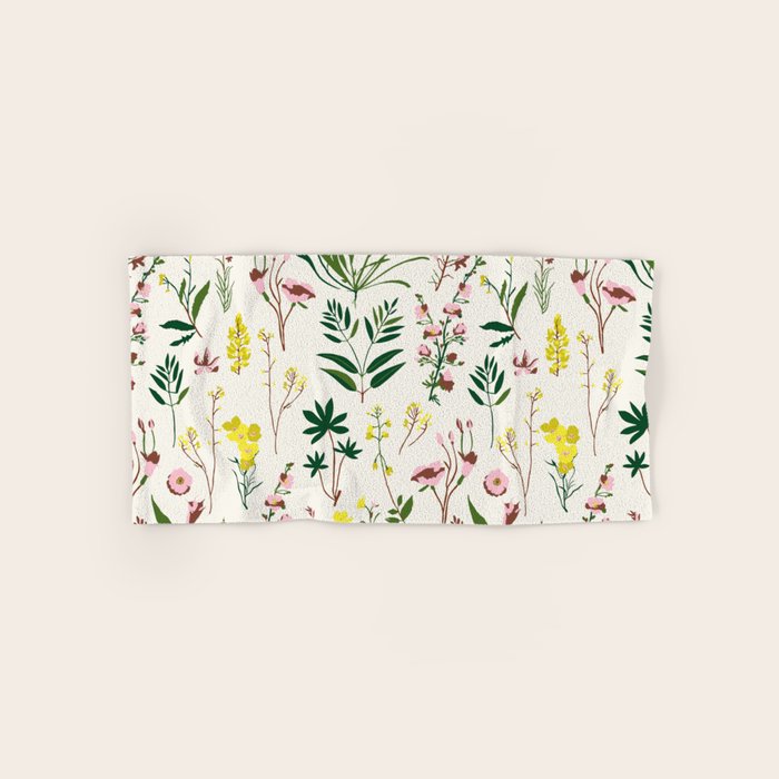 WILDFLOWER STUDY Hand & Bath Towel Gallery Image 1