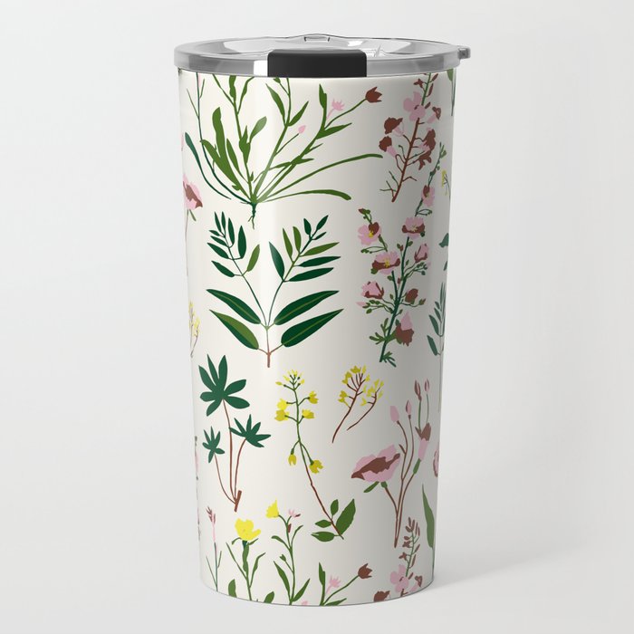 WILDFLOWER STUDY Travel Mug Gallery Image 1