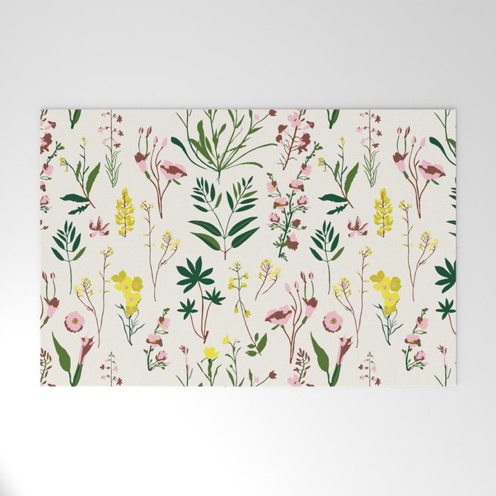 WILDFLOWER STUDY Welcome Mat Gallery Image 1