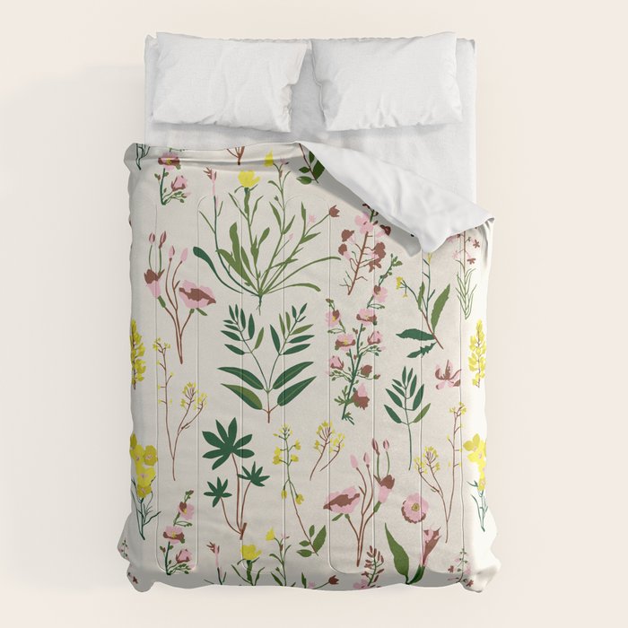 WILDFLOWER STUDY Comforter Gallery Image 6