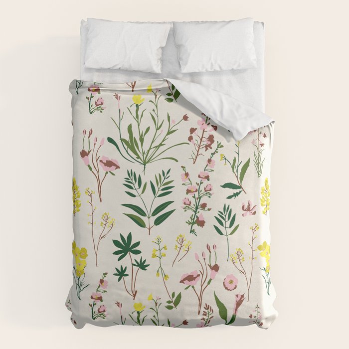 WILDFLOWER STUDY Duvet Cover Gallery Image 6